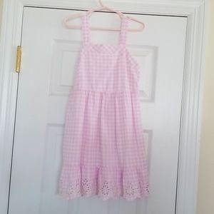 girls purple and white dress